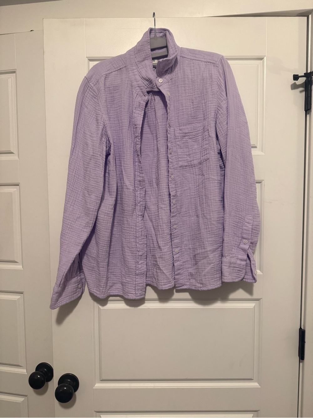 J.Crew Lavender Cotton Gauze Button Down Shirt Size Medium